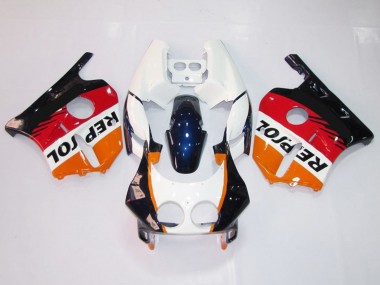 1990-1998 White Repsol Honda CBR250RR Motorcycle Fairings Canada