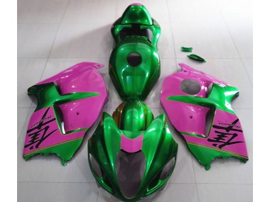 1997-2007 Gloss Green and Pink Suzuki GSXR 1300 Motorcycle Fairings Canada