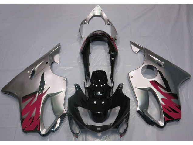1999-2000 Gloss Silver & Red Honda CBR600 F4 Motorcycle Fairings Canada