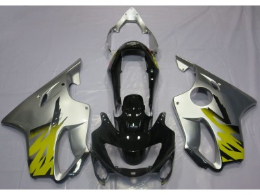 1999-2000 Silver Yellow and Black Honda CBR600 F4 Motorcycle Fairings Canada