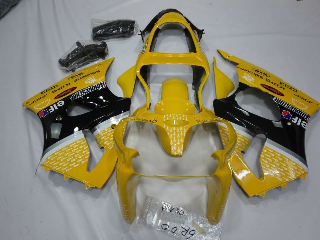 2000-2002 Yellow Elf Kawasaki ZX6R Motorcycle Fairings Canada