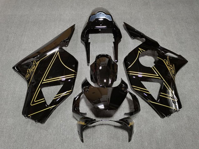 2002-2003 Gloss Black & Gold Honda CBR954 Motorcycle Fairings Canada 2002-2003 Gloss Black & Gold Honda CBR954 Motorcycle Fairings Canada