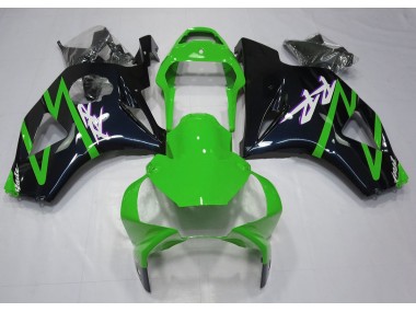 2002-2003 Gloss Black and Green Honda CBR954 Motorcycle Fairings Canada