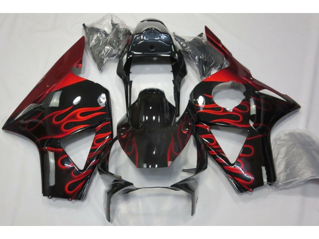 2002-2003 Red Flame Honda CBR954 Motorcycle Fairings Canada 2002-2003 Red Flame Honda CBR954 Motorcycle Fairings Canada