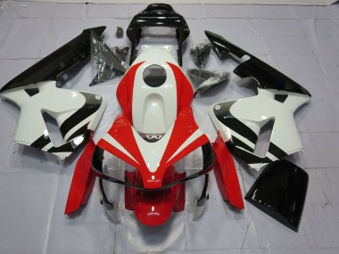 2003-2004 White Red and Black OEM Honda CBR600RR Motorcycle Fairings Canada