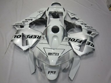 2003-2004 White Silver Repsol Honda CBR600RR Motorcycle Fairings Canada
