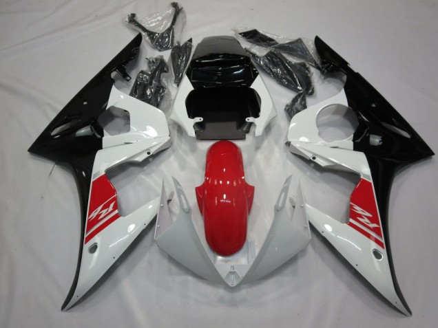 2003-2005 Black White and Red Yamaha R6 Motorcycle Fairings Canada 2003-2005 Black White and Red Yamaha R6 Motorcycle Fairings Canada