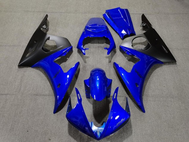 2003-2005 Gloss Blue & Black Yamaha R6 Motorcycle Fairings Canada 2003-2005 Gloss Blue & Black Yamaha R6 Motorcycle Fairings Canada