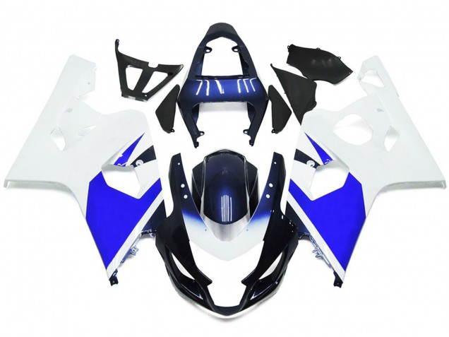 2004-2005 Bright White and Blue Suzuki GSXR 600-750 Motorcycle Fairings Canada 2004-2005 Bright White and Blue Suzuki GSXR 600-750 Motorcycle Fairings Canada