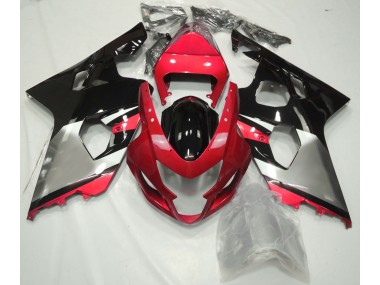 2004-2005 Red Silver and Black Suzuki GSXR 600-750 Motorcycle Fairings Canada