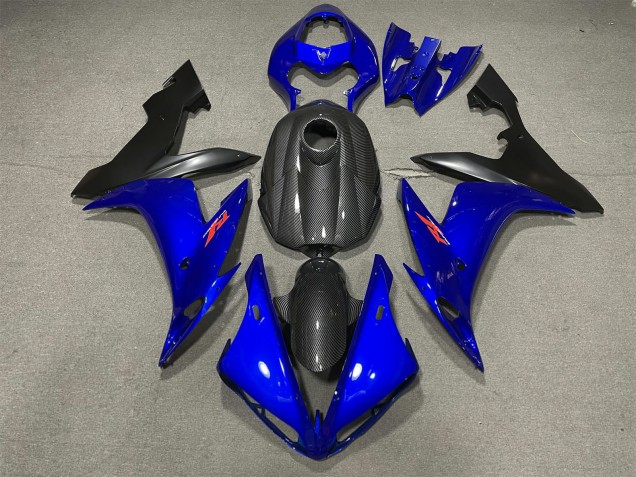 2004-2006 Gloss Blue and Carbon Style Yamaha R1 Motorcycle Fairings Canada 2004-2006 Gloss Blue and Carbon Style Yamaha R1 Motorcycle Fairings Canada