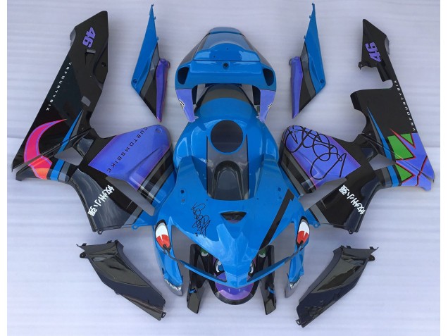 2005-2006 Blue Shark Honda CBR600RR Motorcycle Fairings Canada