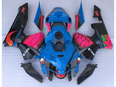 2005-2006 Blue Shark & Pink Honda CBR600RR Motorcycle Fairings Canada