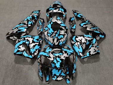 2005-2006 Camo & LIGHT BLUE Honda CBR600RR Motorcycle Fairings Canada