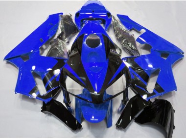 2005-2006 Gloss Blue & Black Design Honda CBR600RR Motorcycle Fairings Canada