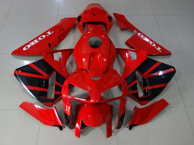2005-2006 Gloss Red Honda CBR600RR Motorcycle Fairings Canada 2005-2006 Gloss Red Honda CBR600RR Motorcycle Fairings Canada