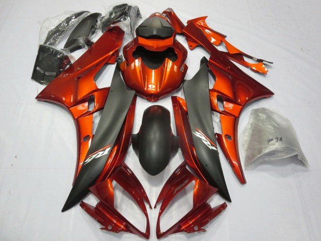 2006-2007 Burnt Orange Yamaha R6 Motorcycle Fairings Canada