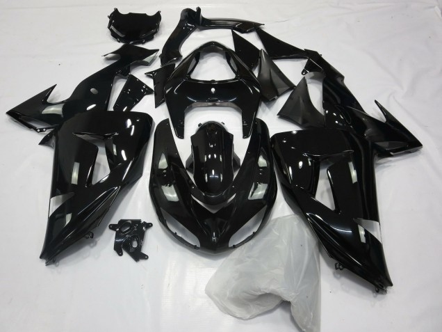 2006-2007 Gloss Black Plain Kawasaki ZX10R Motorcycle Fairings Canada 2006-2007 Gloss Black Plain Kawasaki ZX10R Motorcycle Fairings Canada