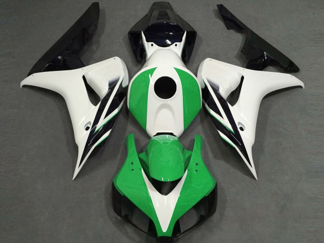 2006-2007 Gloss White Green Black Honda CBR1000RR Motorcycle Fairings Canada 2006-2007 Gloss White Green Black Honda CBR1000RR Motorcycle Fairings Canada