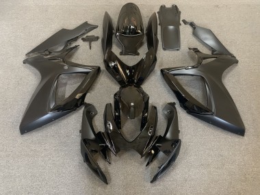 2006-2007 Gloss and Matte Black Suzuki GSXR 600-750 Motorcycle Fairings Canada