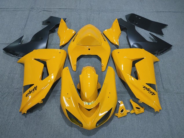 2006-2007 Pearl Yellow Kawasaki ZX10R Motorcycle Fairings Canada 2006-2007 Pearl Yellow Kawasaki ZX10R Motorcycle Fairings Canada