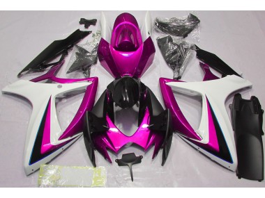 2006-2007 Pink & White Suzuki GSXR 600-750 Motorcycle Fairings Canada