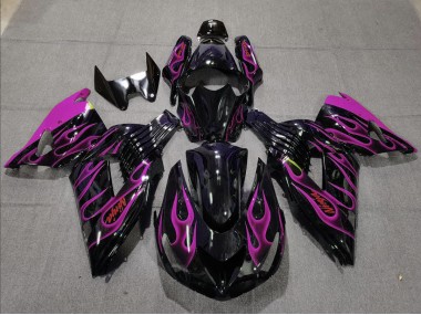 2006-2011 Pink Flame Kawasaki ZX14R Motorcycle Fairings Canada