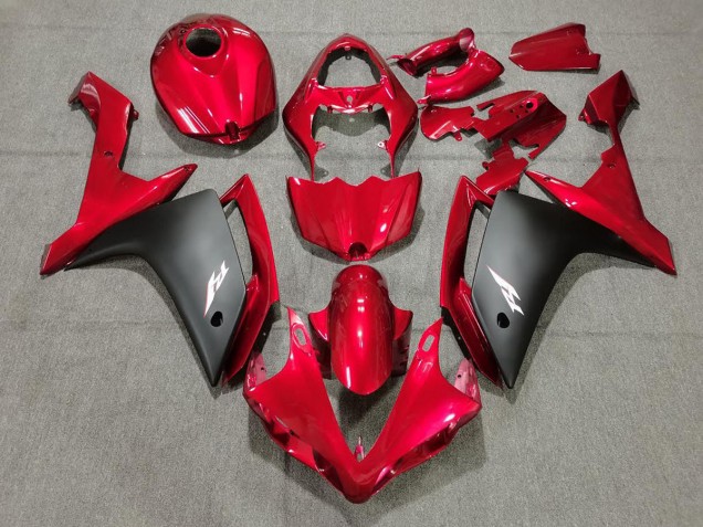 2007-2008 Candy Red & Black Yamaha R1 Motorcycle Fairings Canada 2007-2008 Candy Red & Black Yamaha R1 Motorcycle Fairings Canada