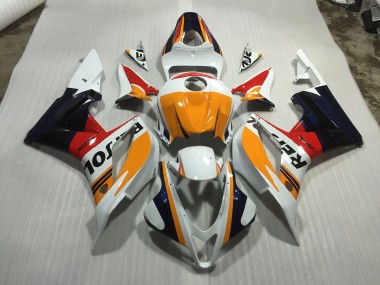 2007-2008 Custom White Repsol Honda CBR600RR Motorcycle Fairings Canada