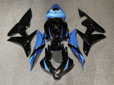2007-2008 Gloss Black & Light Blue Honda CBR600RR Motorcycle Fairings Canada