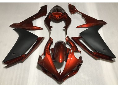 2007-2008 Gloss Dark Orange & Black Yamaha R1 Motorcycle Fairings Canada