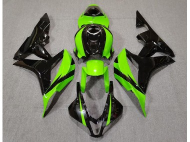 2007-2008 Lime Green and Black Honda CBR600RR Motorcycle Fairings Canada