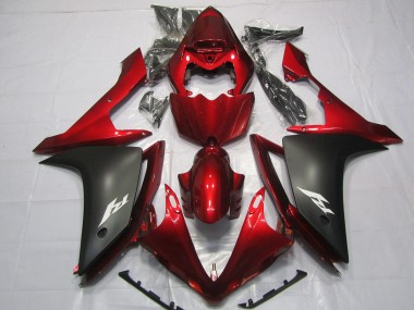 2007-2008 Maroon and Matte Yamaha R1 Motorcycle Fairings Canada