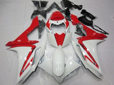 2007-2008 White Red custom Yamaha R1 Motorcycle Fairings Canada
