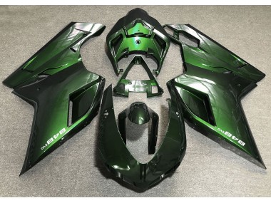 2007-2012 Deep Green Ducati 848 1098 1198 Motorcycle Fairings Canada
