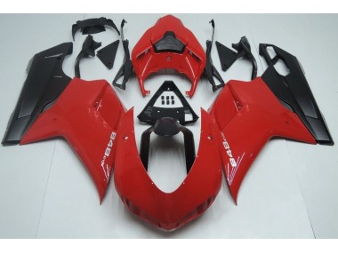 2007-2012 Red Matte Black Ducati 848 1098 1198 Motorcycle Fairings Canada