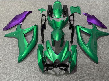 2008-2010 Green and Purple Suzuki GSXR 600-750 Motorcycle Fairings Canada