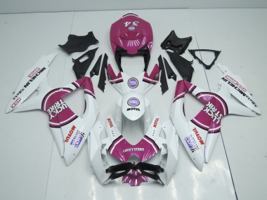 2008-2010 Pink Lucky Strike Suzuki GSXR 600-750 Motorcycle Fairings Canada