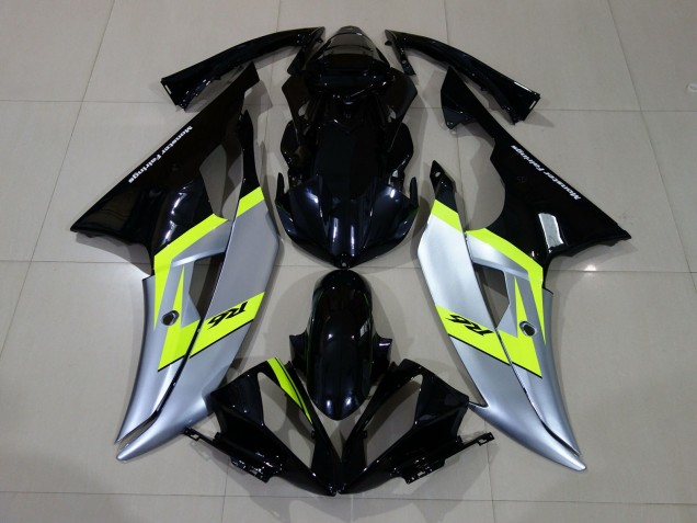 2008-2016 Gloss Black & Silver Yamaha R6 Motorcycle Fairings Canada 2008-2016 Gloss Black & Silver Yamaha R6 Motorcycle Fairings Canada