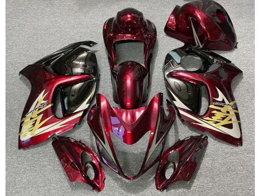 2008-2019 Deep Red & Gold Suzuki GSXR 1300 Motorcycle Fairings Canada