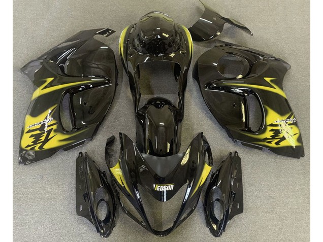 2008-2019 Gloss Black & Yellow Suzuki GSXR 1300 Motorcycle Fairings Canada 2008-2019 Gloss Black & Yellow Suzuki GSXR 1300 Motorcycle Fairings Canada