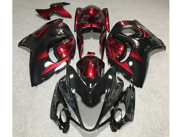 2008-2019 Gloss Black and Deep Red Suzuki GSXR 1300 Motorcycle Fairings Canada 2008-2019 Gloss Black and Deep Red Suzuki GSXR 1300 Motorcycle Fairings Canada