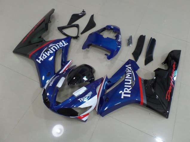 2009-2012 Blue and White Triumph Daytona 675 Motorcycle Fairings Canada 2009-2012 Blue and White Triumph Daytona 675 Motorcycle Fairings Canada