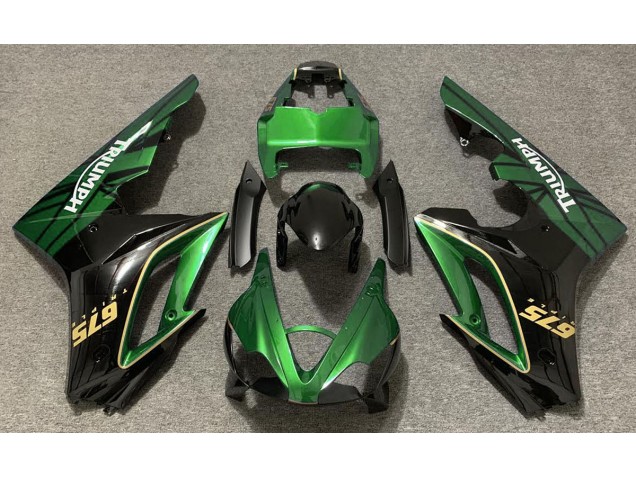 2009-2012 Gloss Green and Black Triumph Daytona 675 Motorcycle Fairings Canada 2009-2012 Gloss Green and Black Triumph Daytona 675 Motorcycle Fairings Canada