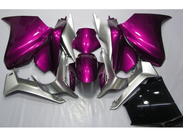 2010-2013 Deep Pink and Silver Honda VFR1200 Motorcycle Fairings Canada 2010-2013 Deep Pink and Silver Honda VFR1200 Motorcycle Fairings Canada