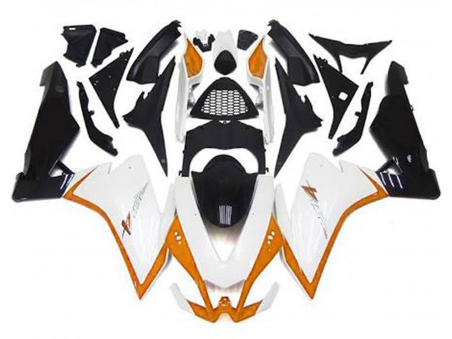 2010-2015 Gloss White & Orange Aprilia RSV4 1000 Motorcycle Fairings Canada 2010-2015 Gloss White & Orange Aprilia RSV4 1000 Motorcycle Fairings Canada