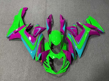 2011-2020 Green Light Blue and Magenta Suzuki GSXR 600-750 Motorcycle Fairings Canada