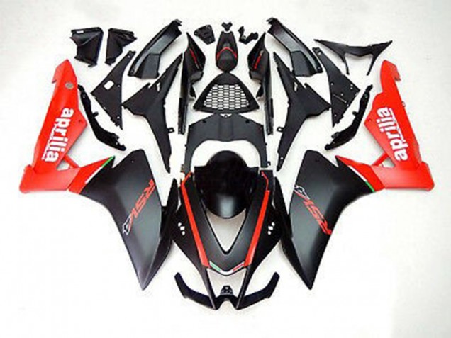 2012-2015 Matte Black and Red Aprilia RS4 125 Motorcycle Fairings Canada 2012-2015 Matte Black and Red Aprilia RS4 125 Motorcycle Fairings Canada