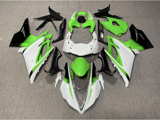 2013-2016 Gloss White and Green Triumph Daytona 675 Motorcycle Fairings Canada 2013-2016 Gloss White and Green Triumph Daytona 675 Motorcycle Fairings Canada