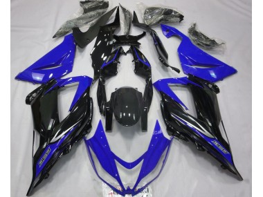 2013-2018 Black and Blue Kawasaki ZX6R Motorcycle Fairings Canada